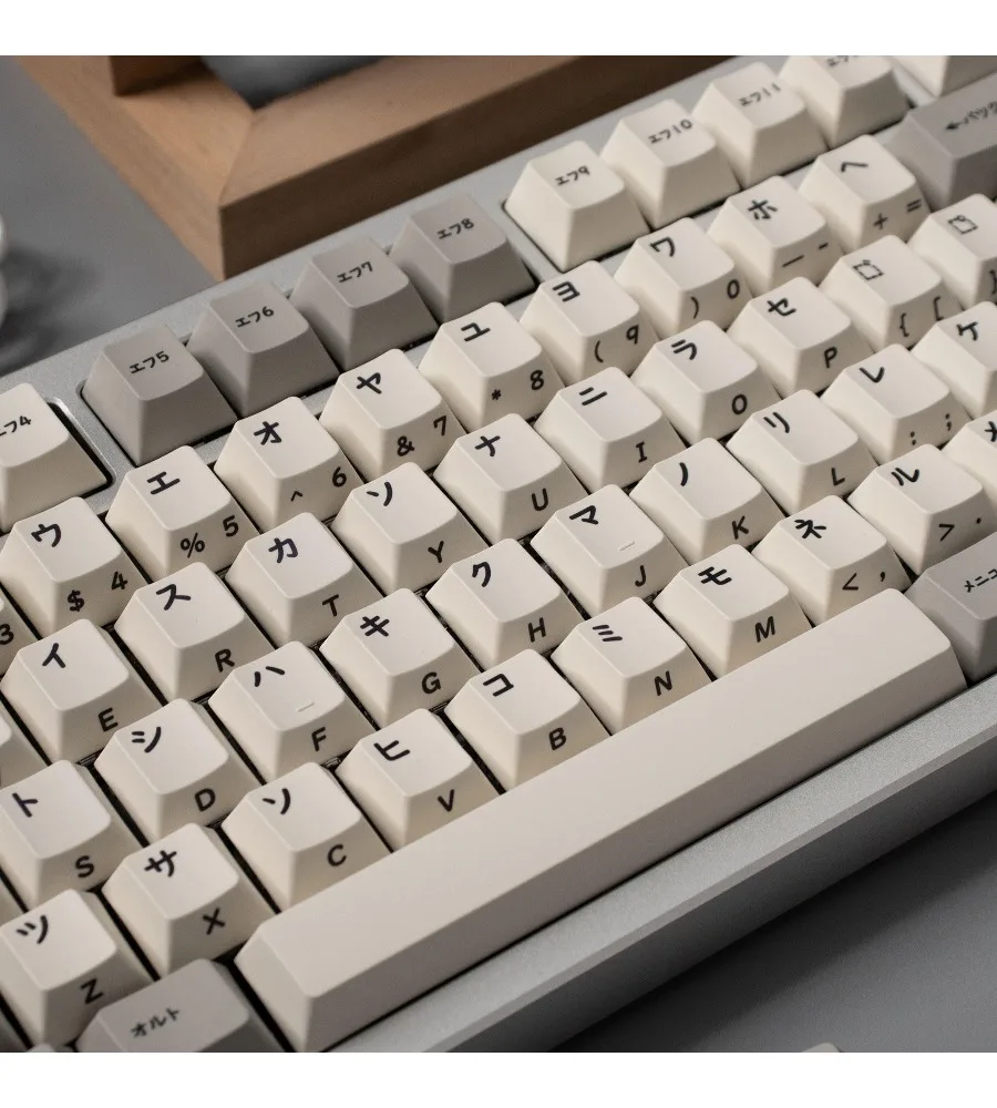 Retro Japanese katakana side-engraved keycaps thickened PBT sublimation factory compatible with mechanical keyboards
Retro Japanese katakana side-engraved keycaps thickened PBT sublimation factory compatible with mechanical keyboards