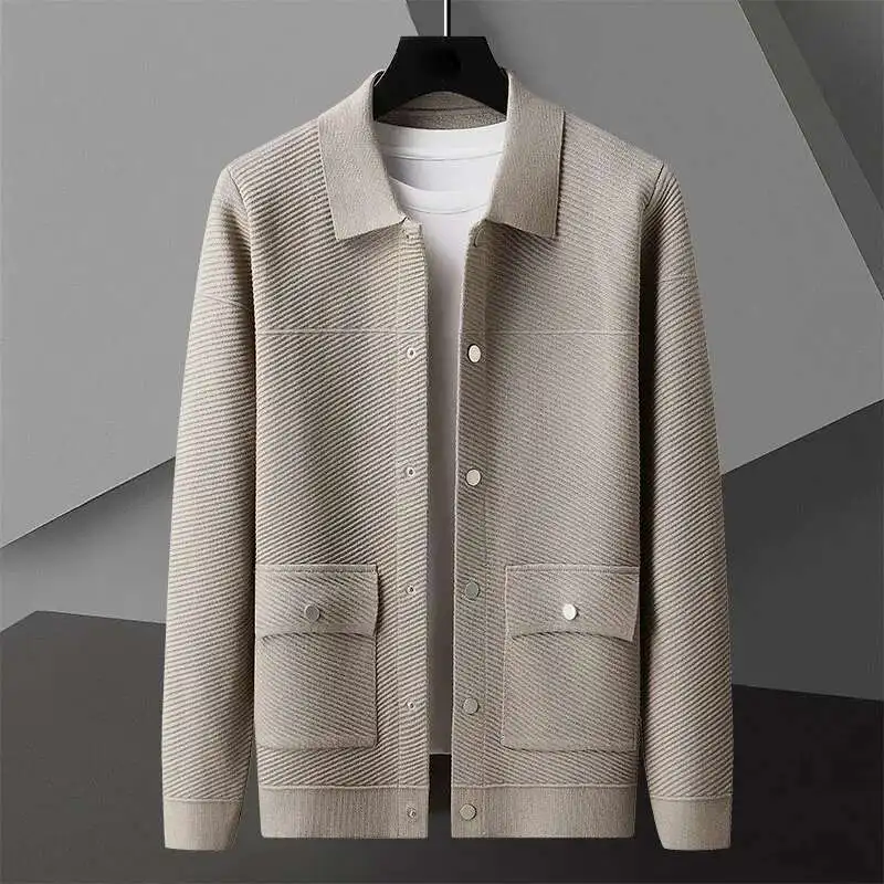 Fall Solid Color Knitting Cardigan Man Long Sleeve Single Breasted Sweater Cardigan Garment Coat Herren Pullover Men Clothing
Fall Solid Color Knitting Cardigan Man Long Sleeve Single Breasted Sweater Cardigan Garment Coat Herren Pullover Men Clothing