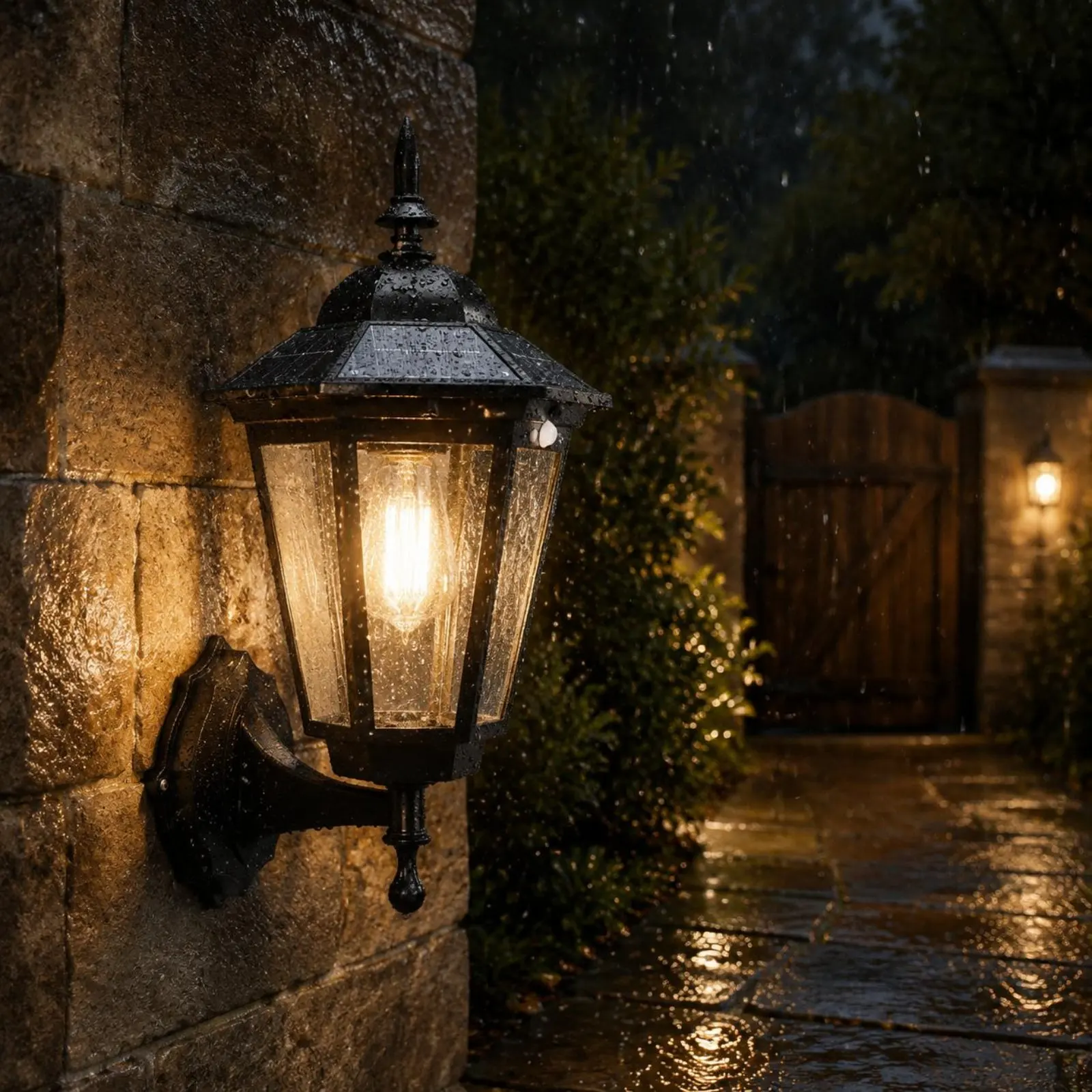 Solar Wall Light Waterproof Solar Wall Lantern Vintage Lantern Light Easy Installation Outdoor Lighting LED for Courtyard
Solar Wall Light Waterproof Solar Wall Lantern Vintage Lantern Light Easy Installation Outdoor Lighting LED for Courtyard