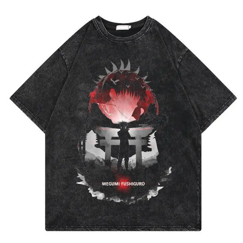 Jujutsu Kaisen Jujutsu Kaisen Fukuroha Hui's Американский стиль Street Washed-out Винтажная женская футболка с короткими рукавами
Jujutsu Kaisen Jujutsu Kaisen Fukuroha Hui's Американский стиль Street Washed-out Винтажная женская футболка с короткими рукавами