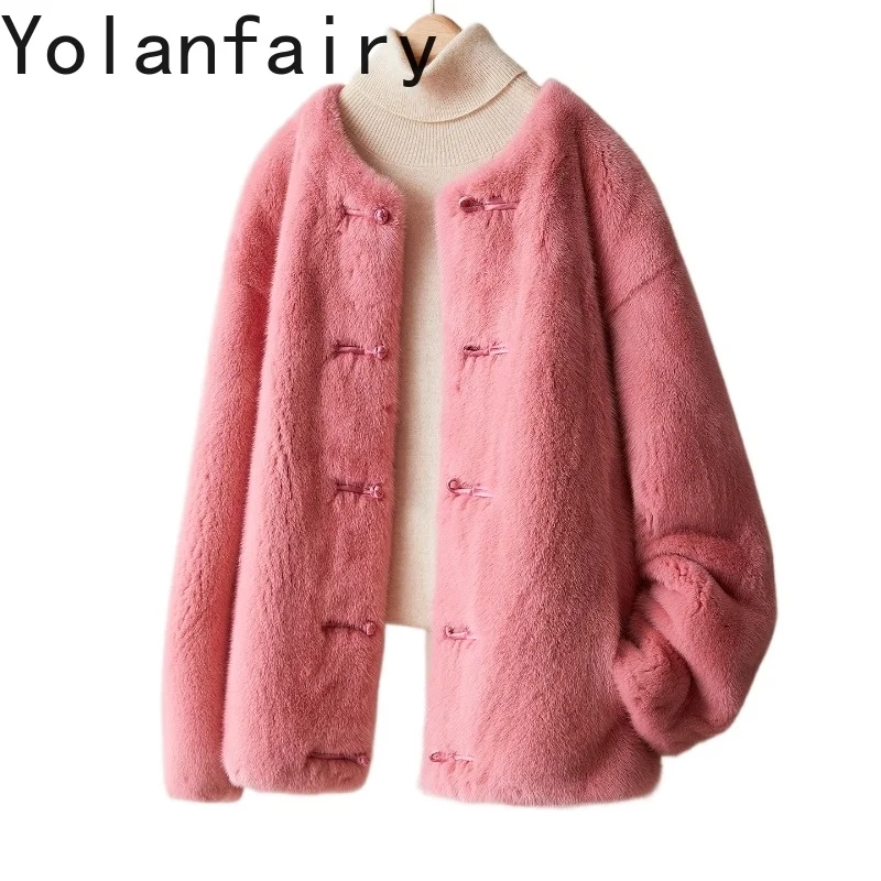 YOLANFAIRY элегантное пальто из натурального меха женская роскошная куртка из натурального меха норки женская с круглым вырезом из натурального розового меха Abrigos Mujer
YOLANFAIRY элегантное пальто из натурального меха женская роскошная куртка из натурального меха норки женская с круглым вырезом из натурального розового меха Abrigos Mujer