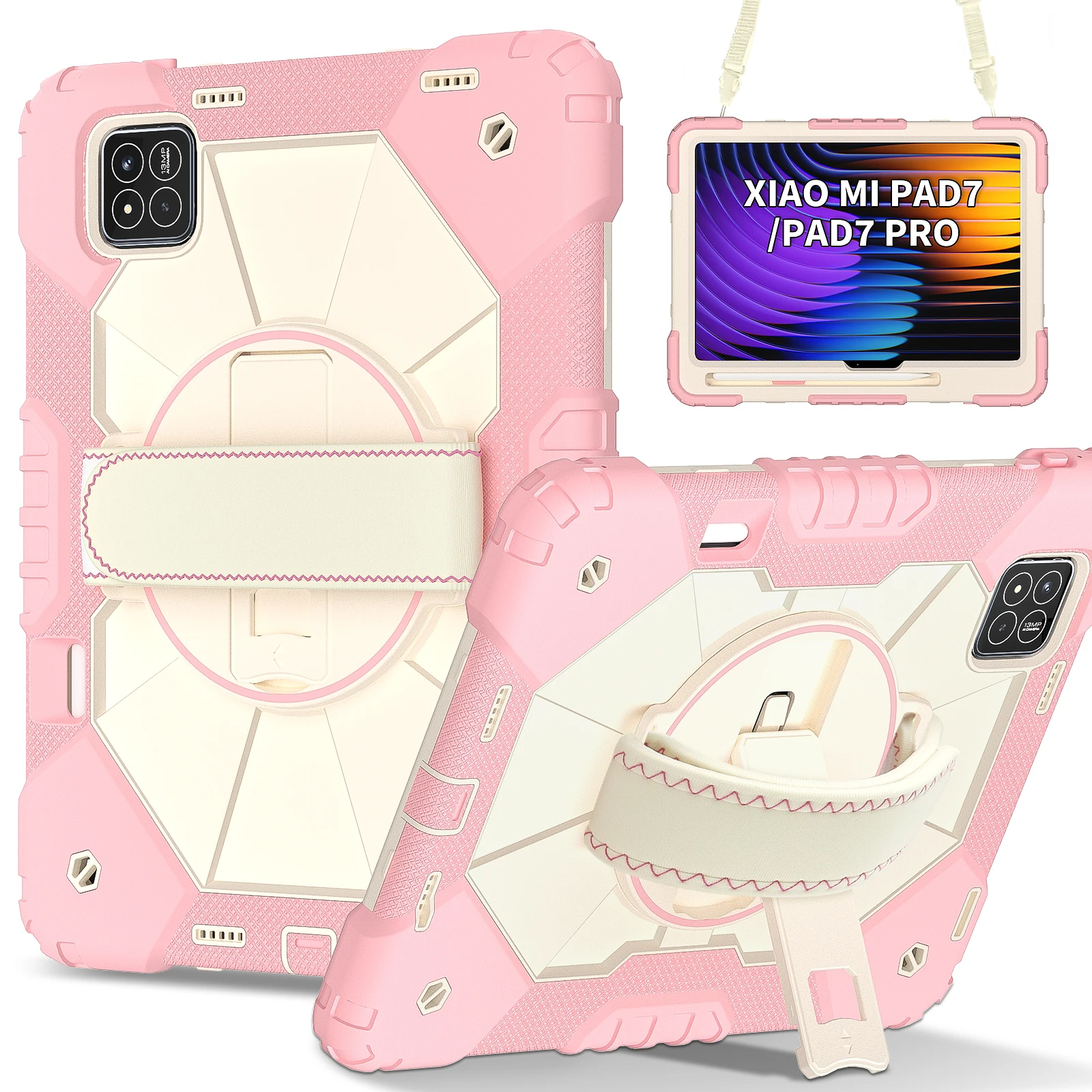 Case for Xiaomi PAD 7 MI pad 7 Pro 2024 Shockproof 3- layers protection hand strap Stand Cover With Shoulder Strap
Case for Xiaomi PAD 7 MI pad 7 Pro 2024 Shockproof 3- layers protection hand strap Stand Cover With Shoulder Strap