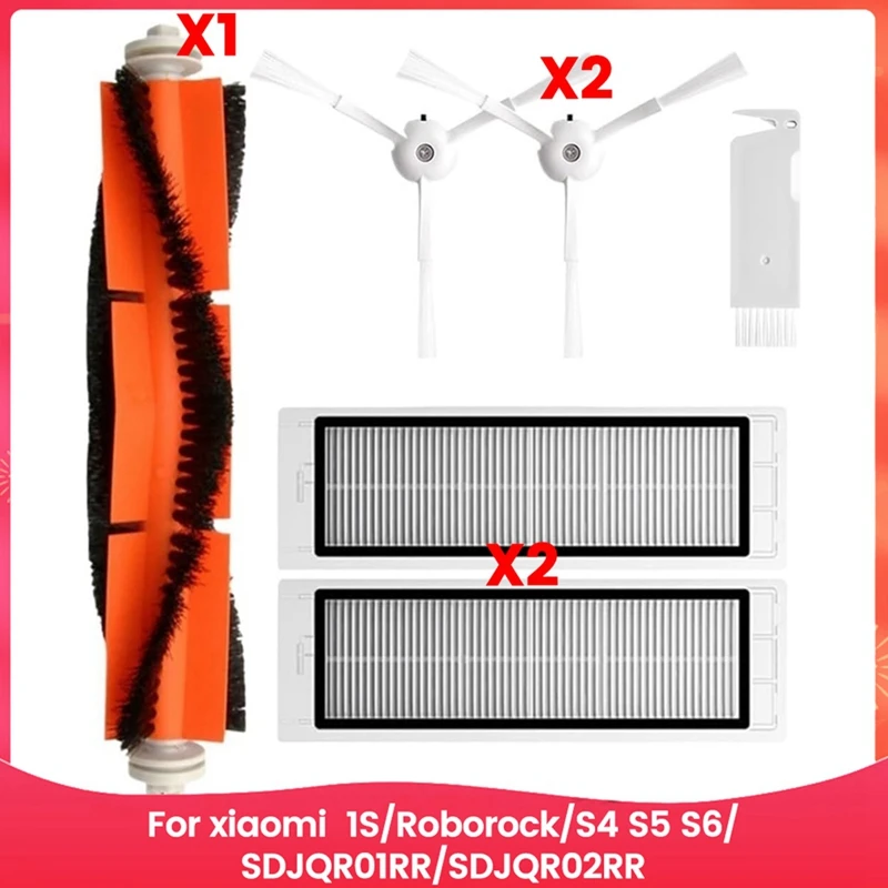 AT02-для Xiaomi 1S, Roborock Vacuum S4 S5 S6, SDJQR01RR, SDJQR02RR Запасные части Основная боковая щетка HEPA-фильтр
AT02-для Xiaomi 1S, Roborock Vacuum S4 S5 S6, SDJQR01RR, SDJQR02RR Запасные части Основная боковая щетка HEPA-фильтр