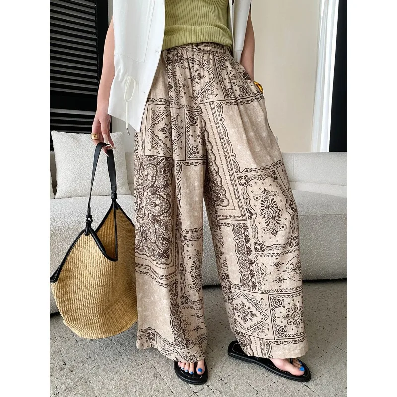Sisann Style Print Loose Casual Pants Women Print Wide Leg Pants High Waist Loose Casual Trousers With Style For Daily WX4Y
Sisann Style Print Loose Casual Pants Women Print Wide Leg Pants High Waist Loose Casual Trousers With Style For Daily WX4Y