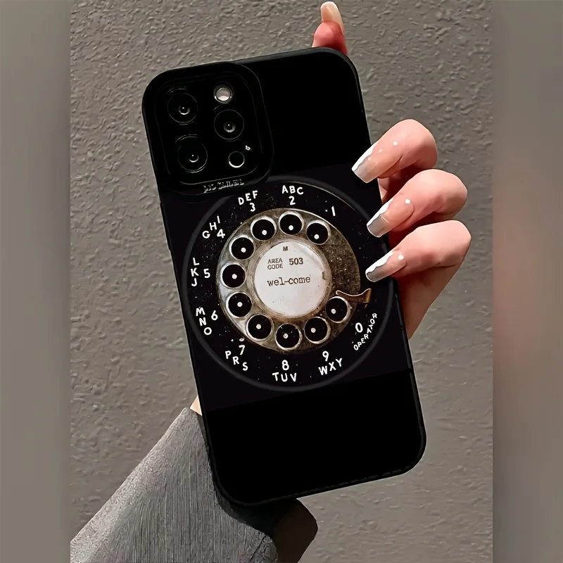 Retro dial phone pattern phone case suitable for iPhone 17 16 15 14 13 12 11 Pro/Max/Plus anti drop and shockproof back cover
Retro dial phone pattern phone case suitable for iPhone 17 16 15 14 13 12 11 Pro/Max/Plus anti drop and shockproof back cover