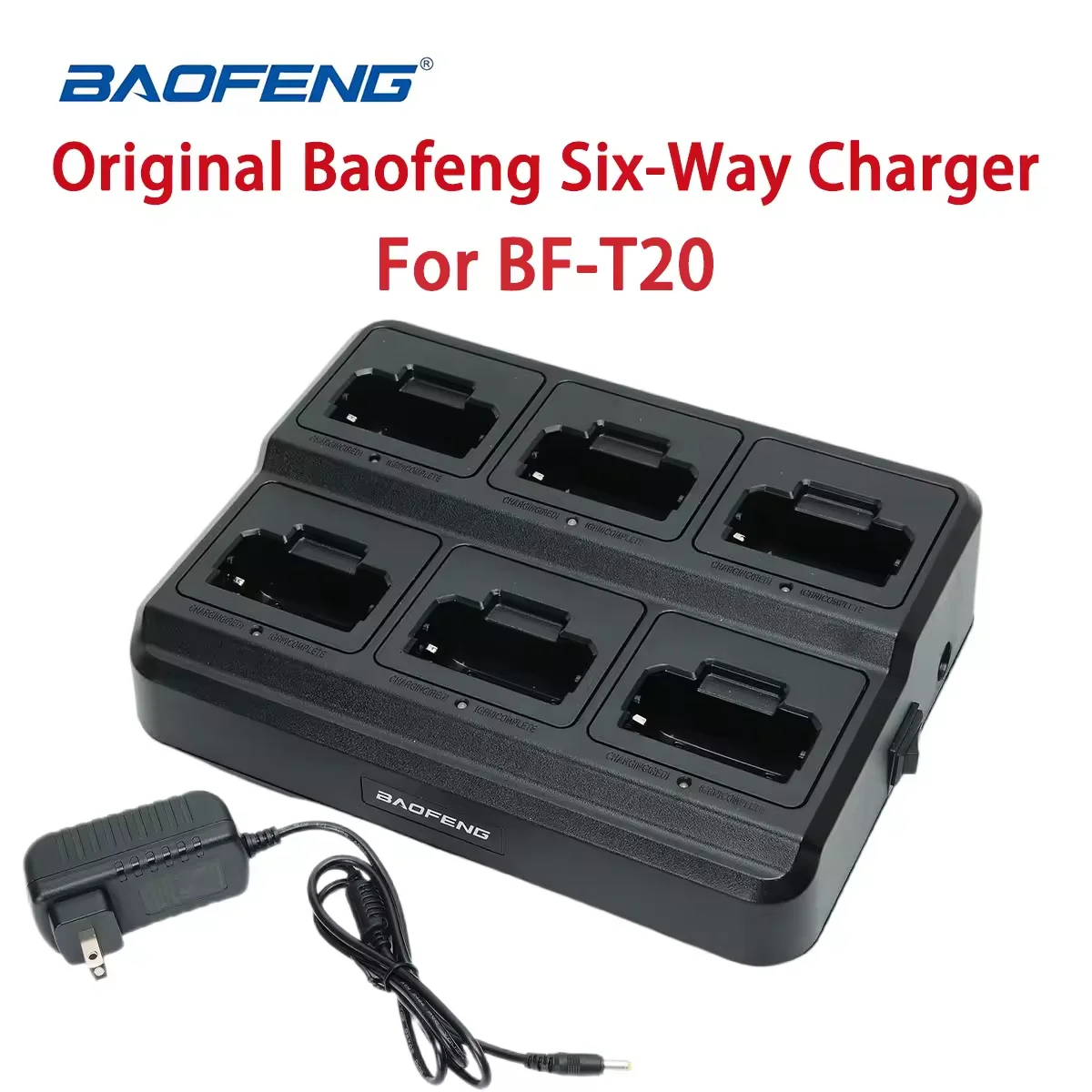 Baofeng BF-T20 шестистороннее зарядное устройство, многофункциональное для рации KD-C1 RT22, зарядная док-станция, аксессуары для двусторонней радиосвязи
Baofeng BF-T20 шестистороннее зарядное устройство, многофункциональное для рации KD-C1 RT22, зарядная док-станция, аксессуары для двусторонней радиосвязи