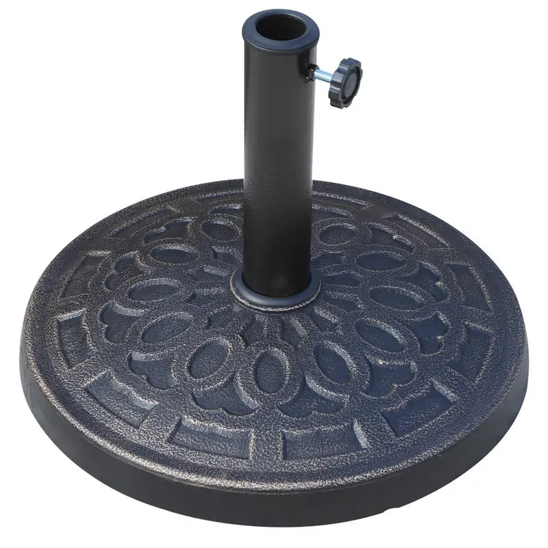 Outsunny 26lbs Heavy Duty Umbrella Base, 17" Umbrella Stand Outdoor Base with Decorative Pattern, for Patio, Outdoor, Swimming Pool, Bronze
Outsunny 26lbs Heavy Duty Umbrella Base, 17" Umbrella Stand Outdoor Base with Decorative Pattern, for Patio, Outdoor, Swimming Pool, Bronze