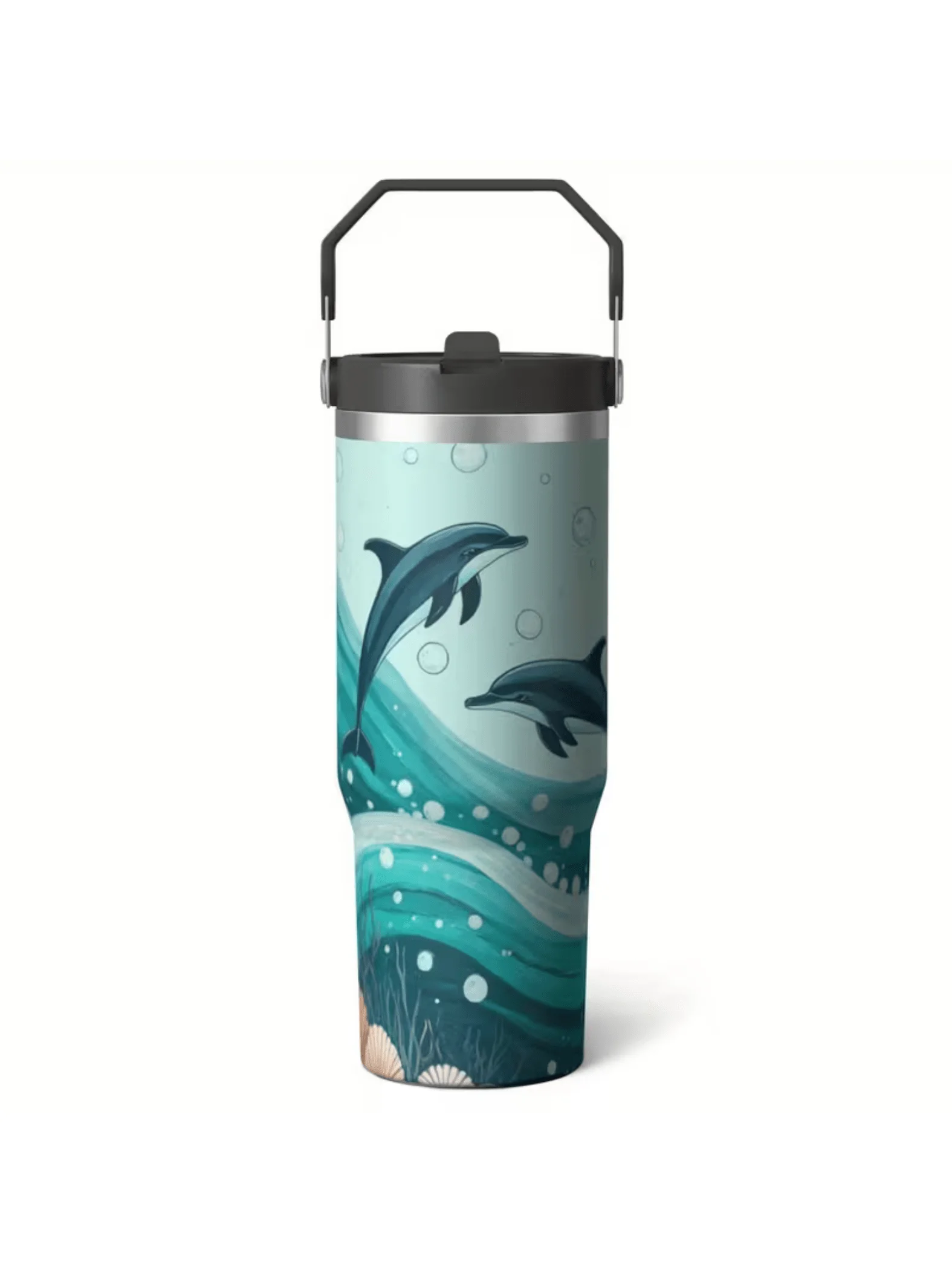 Ocean Dolphin Design Car Cup30oz Stainless Steel Vacuum Mug,Gift For Fans1pc 30oz Stainless Steel Insulated Travel Mug With Reusable Handle & StrawTravel Coffee Cup For Women,Outdoor Adventures,Camping,Driving,SportsKeep Warm Or Cold,Ideal Valentine's Day
Ocean Dolphin Design Car Cup30oz Stainless Steel Vacuum Mug,Gift For Fans1pc 30oz Stainless Steel Insulated Travel Mug With Reusable Handle & StrawTravel Coffee Cup For Women,Outdoor Adventures,Camping,Driving,SportsKeep Warm Or Cold,Ideal Valentine's Day
