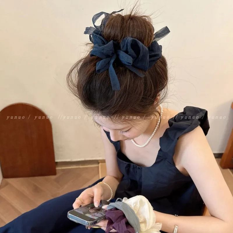 Sheer Tulle Bow Scrunchie Soft Wrinkle Mesh Hair Tie Elegant Large Hair Rope for Women Ponytail Hair Accessories
Sheer Tulle Bow Scrunchie Soft Wrinkle Mesh Hair Tie Elegant Large Hair Rope for Women Ponytail Hair Accessories