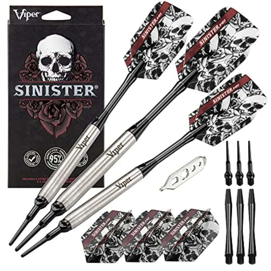 Viper Sinister 95% Tungsten Soft Tip Darts
Viper Sinister 95% Tungsten Soft Tip Darts