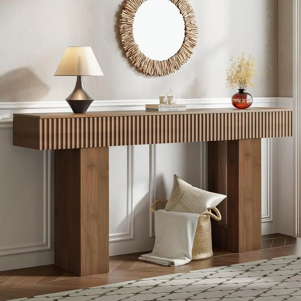 63-Inch Long Entryway ole Table with a luted Design, Thick Wood armhouse Soa Table Behind Couch, Narrow Hallway Accent Table or
63-Inch Long Entryway ole Table with a luted Design, Thick Wood armhouse Soa Table Behind Couch, Narrow Hallway Accent Table or
