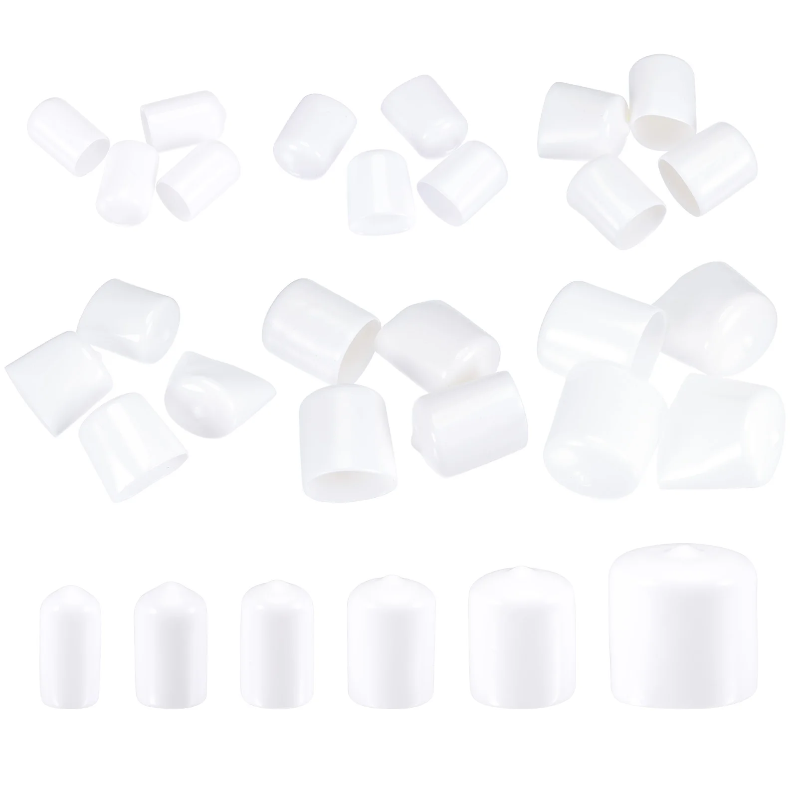 Rubber End Caps White Vinyl Cap Screw End Cap Cover Plastic Tube Hub Thread Protector Bolt Covers for Screw Bolt Furniture Pipe
Rubber End Caps White Vinyl Cap Screw End Cap Cover Plastic Tube Hub Thread Protector Bolt Covers for Screw Bolt Furniture Pipe