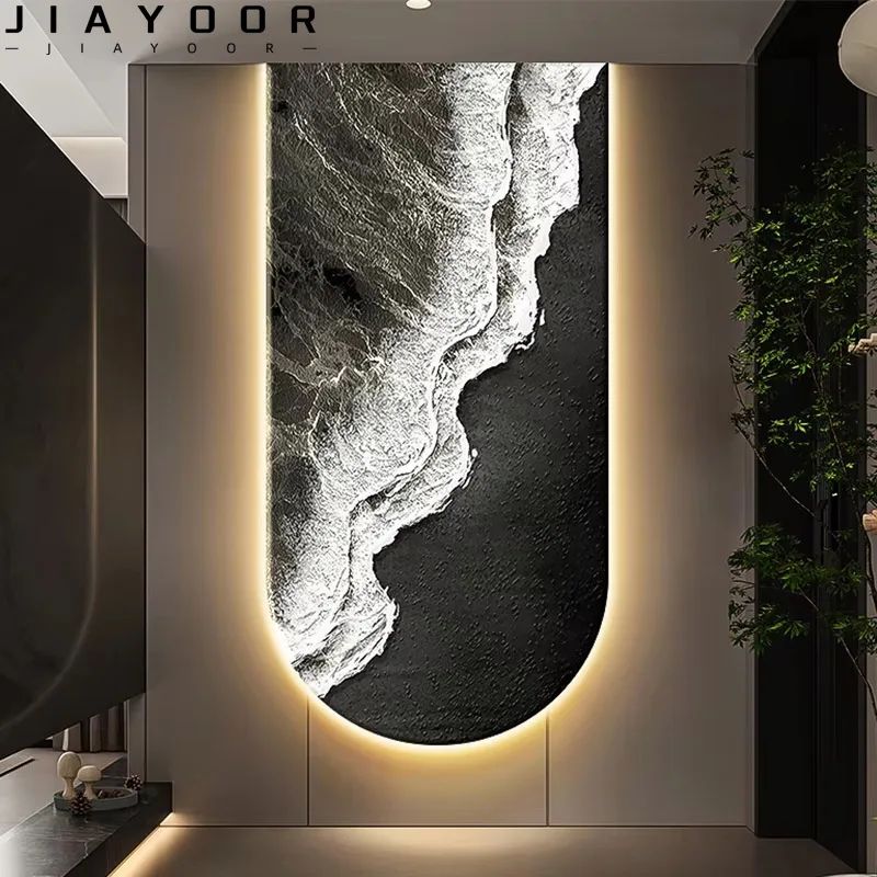 Modern Sea Wave LED Wall Light Black and White Gray Entrance Corridor U-Shaped Living Room Dining Room Decorative Wall Light
Modern Sea Wave LED Wall Light Black and White Gray Entrance Corridor U-Shaped Living Room Dining Room Decorative Wall Light