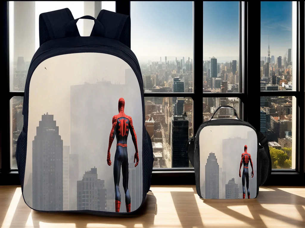 Unisex Boy Girl Spider-Man Trendy Backpack 2Pcs Set-Lightweight Rucksack with Insulated Marvel Thermal Bag for Little Kid 
Unisex Boy Girl Spider-Man Trendy Backpack 2Pcs Set-Lightweight Rucksack with Insulated Marvel Thermal Bag for Little Kid