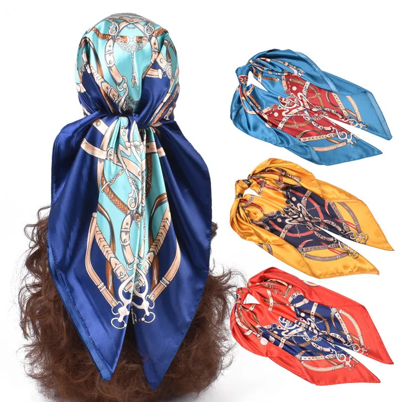 90*90cm Fashion Printed Square Scarf Women Long Silk Scarves Bandanas Luxury Travel Shawl Wraps Elegant Hijab Neckerchief
90*90cm Fashion Printed Square Scarf Women Long Silk Scarves Bandanas Luxury Travel Shawl Wraps Elegant Hijab Neckerchief