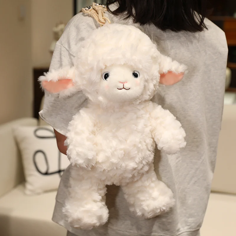 Lamb Plush Backpack Soft Fluffy Sheep Stuffed Animal Bag Fuzzy Cartoon Daypack Mini Casual School Bag for Kids Girls
Lamb Plush Backpack Soft Fluffy Sheep Stuffed Animal Bag Fuzzy Cartoon Daypack Mini Casual School Bag for Kids Girls