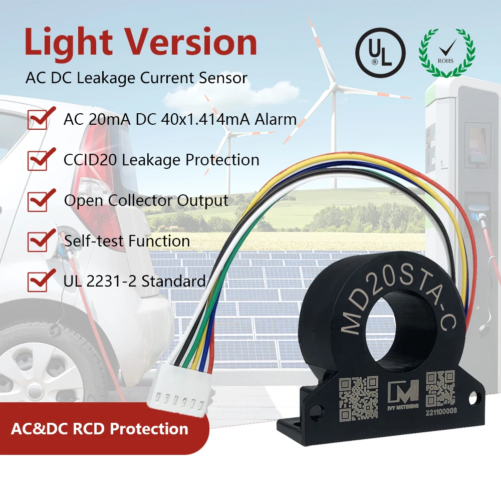 UL2231-2 Cable Mount ZCT Differential Current Monitoring RCM for 50A 1Phase AC Wallbox Charger
UL2231-2 Cable Mount ZCT Differential Current Monitoring RCM for 50A 1Phase AC Wallbox Charger
