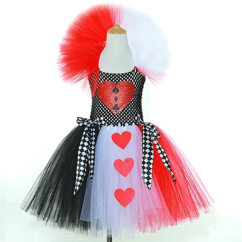 Red Queen of Hearts Princess Dresses for Girls Christmas Halloween Costumes Kids Carnival Party Outfit Children Disguise Clothes
Red Queen of Hearts Princess Dresses for Girls Christmas Halloween Costumes Kids Carnival Party Outfit Children Disguise Clothes