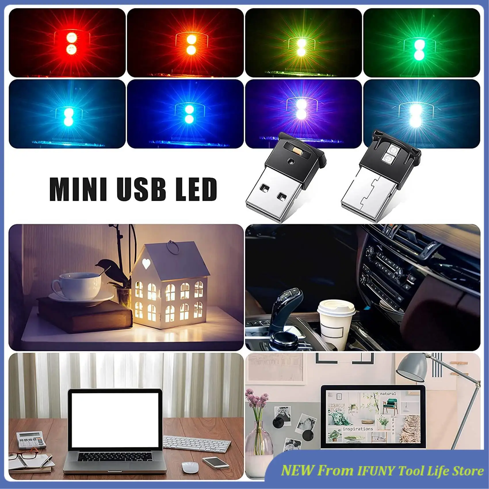 Светодиодный светильник Mini USB, светодиодное внутреннее освещение автомобиля RGB, 5 В постоянного тока, светильник для клавиатуры ноутбука, украшение для дома и офиса, ночник, новинка
Светодиодный светильник Mini USB, светодиодное внутреннее освещение автомобиля RGB, 5 В постоянного тока, светильник для клавиатуры ноутбука, украшение для дома и офиса, ночник, новинка