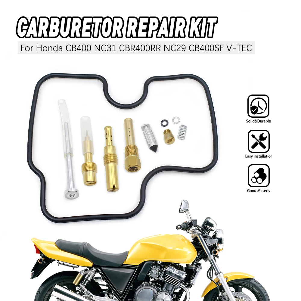 For Honda CB400 NC31 CBR400RR NC29 CB400SF V-TEC Carburetor Repair Kit Jet Needle Float Needle Valve Gasket O-ring Rebuild Set
For Honda CB400 NC31 CBR400RR NC29 CB400SF V-TEC Carburetor Repair Kit Jet Needle Float Needle Valve Gasket O-ring Rebuild Set