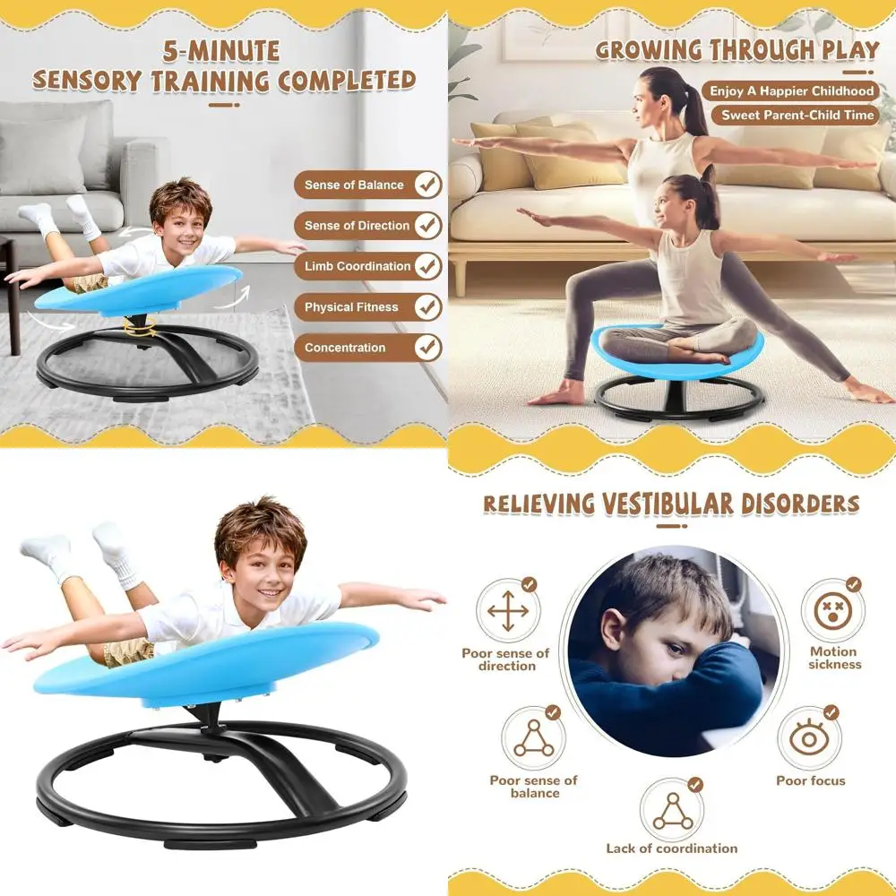 Синее сенсорное вращающееся кресло для детей 3-18 лет с нагрузкой до 100 кг - поддержка при СДВГ/Аутизме, улучшает концентрацию и баланс
Синее сенсорное вращающееся кресло для детей 3-18 лет с нагрузкой до 100 кг - поддержка при СДВГ/Аутизме, улучшает концентрацию и баланс