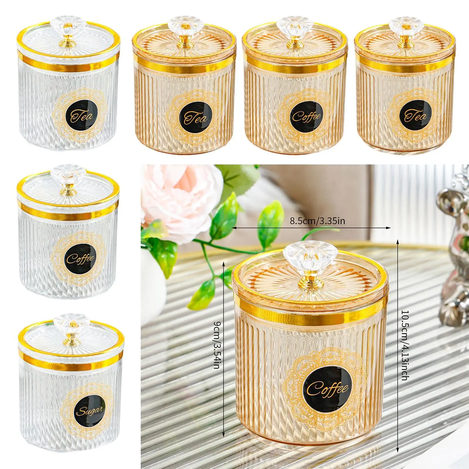 Food Storage Container Sugar Jar Food Canister for Nuts Coffee Coffee Beans
Food Storage Container Sugar Jar Food Canister for Nuts Coffee Coffee Beans