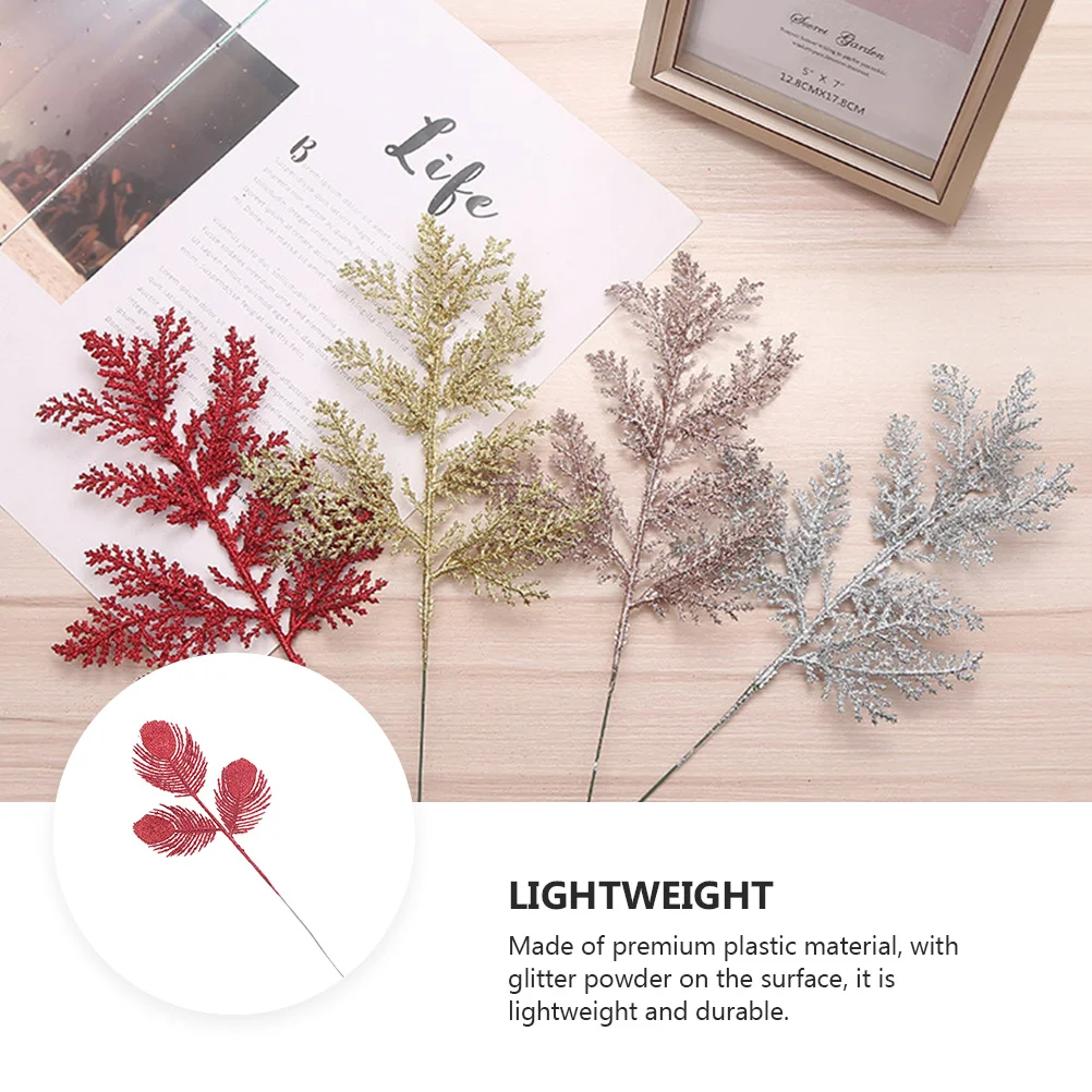 10Pcs Xmas Leaves Glitter Hollow-Out Artificial Leaf Ornaments Christmas Tree Decorations Home Decor Hollowed Leaves
10Pcs Xmas Leaves Glitter Hollow-Out Artificial Leaf Ornaments Christmas Tree Decorations Home Decor Hollowed Leaves