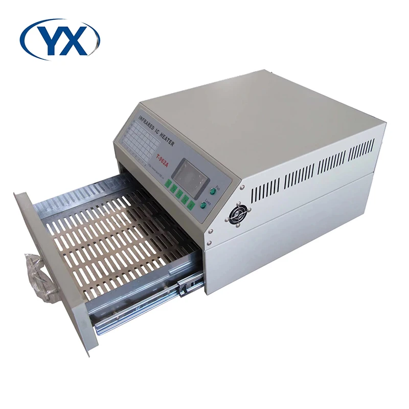 Infrared and Hot Air T962A Desktop Reflow Oven Conveyor 8Waves Soldering for PCB Welding SMT Assembly Line
Infrared and Hot Air T962A Desktop Reflow Oven Conveyor 8Waves Soldering for PCB Welding SMT Assembly Line