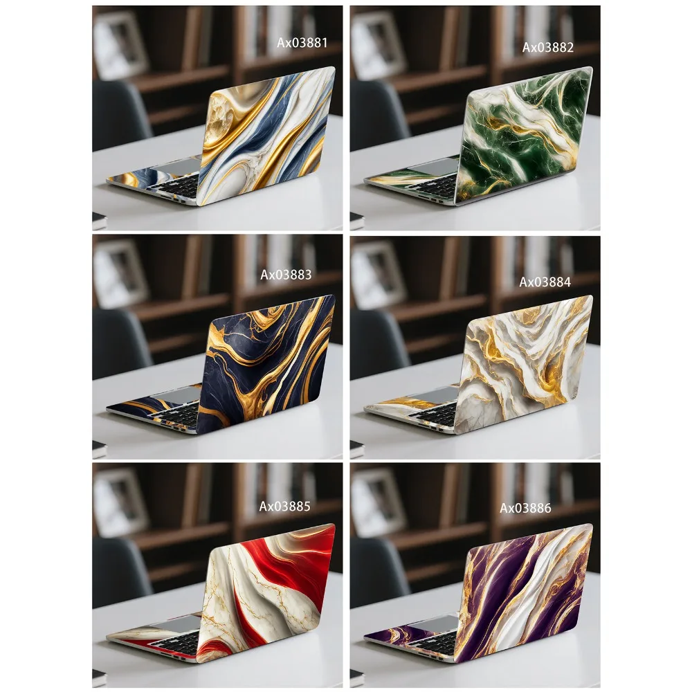 Luxury Gold Vein Marble Agate Liquid Swirl Anti Scratch Protective Laptop Skin Stickers for MacBook Notebook Keyboard Decor
Luxury Gold Vein Marble Agate Liquid Swirl Anti Scratch Protective Laptop Skin Stickers for MacBook Notebook Keyboard Decor