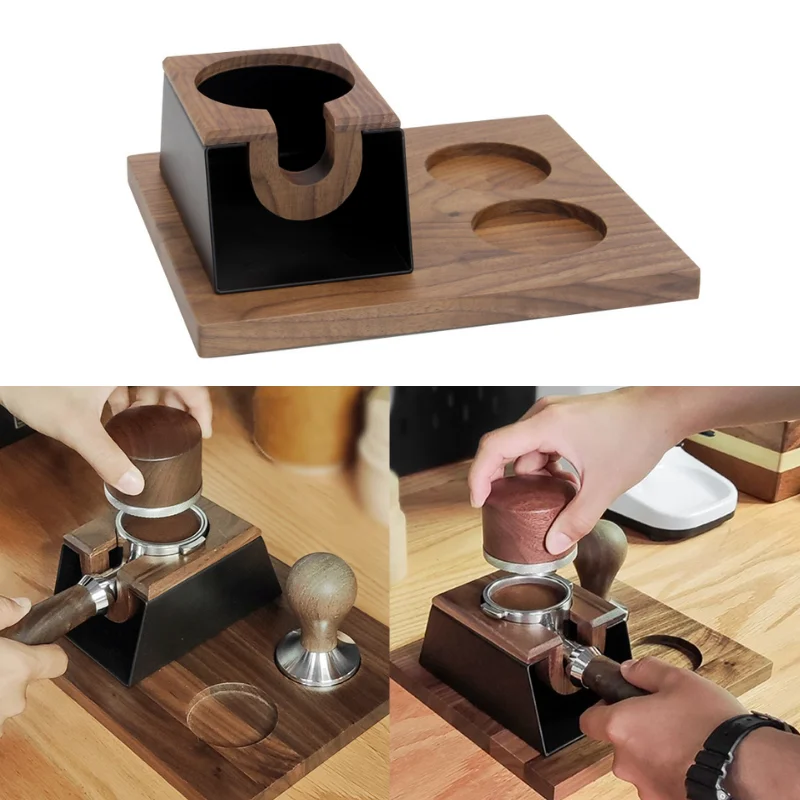 Vintage Wood Coffee Distributor and Espresso Tamper Holder Tamping Mat Protafilter Stand with Non-Slip Base Tools 58mm
Vintage Wood Coffee Distributor and Espresso Tamper Holder Tamping Mat Protafilter Stand with Non-Slip Base Tools 58mm