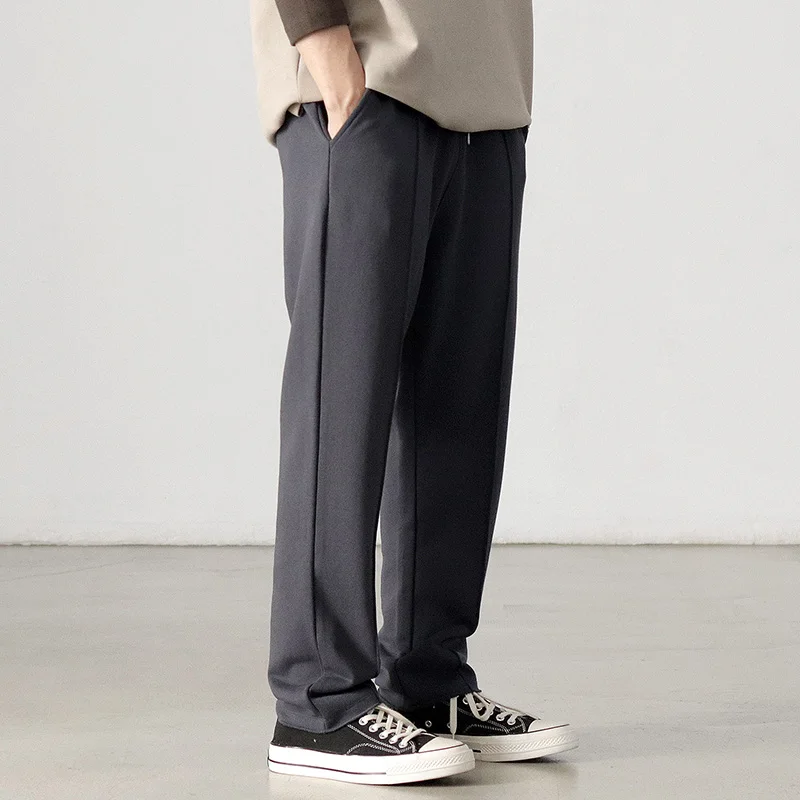 Retro Japanese Sle Men's Knitted Cotton Sweatpants Casual Drapey Loose Straight Leg Spor Leisure Long Trousers
Retro Japanese Sle Men's Knitted Cotton Sweatpants Casual Drapey Loose Straight Leg Spor Leisure Long Trousers