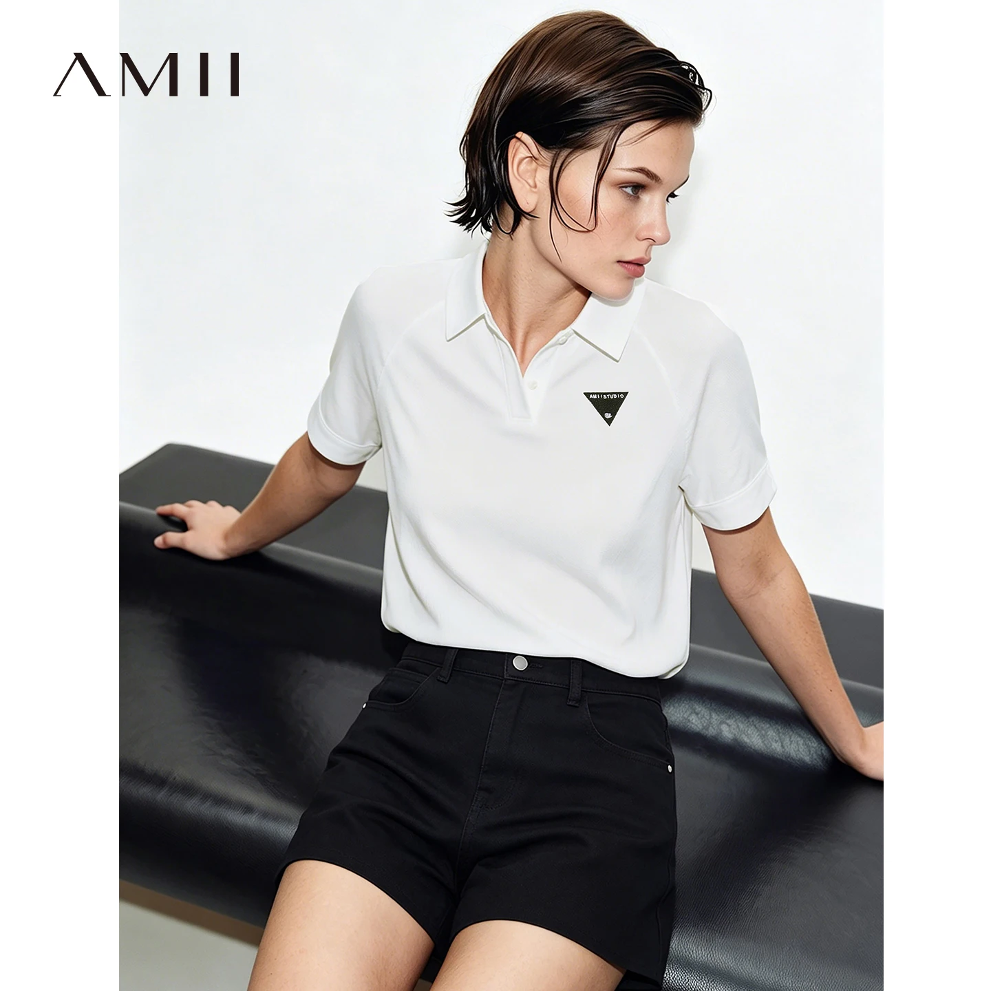 Amii Women's T-Shirt 2026 Summer New Raglan Sleeve Waffle Texture Tee Loose Polo Neck Color Block Embroidery Casual Top 12622168
Amii Women's T-Shirt 2026 Summer New Raglan Sleeve Waffle Texture Tee Loose Polo Neck Color Block Embroidery Casual Top 12622168