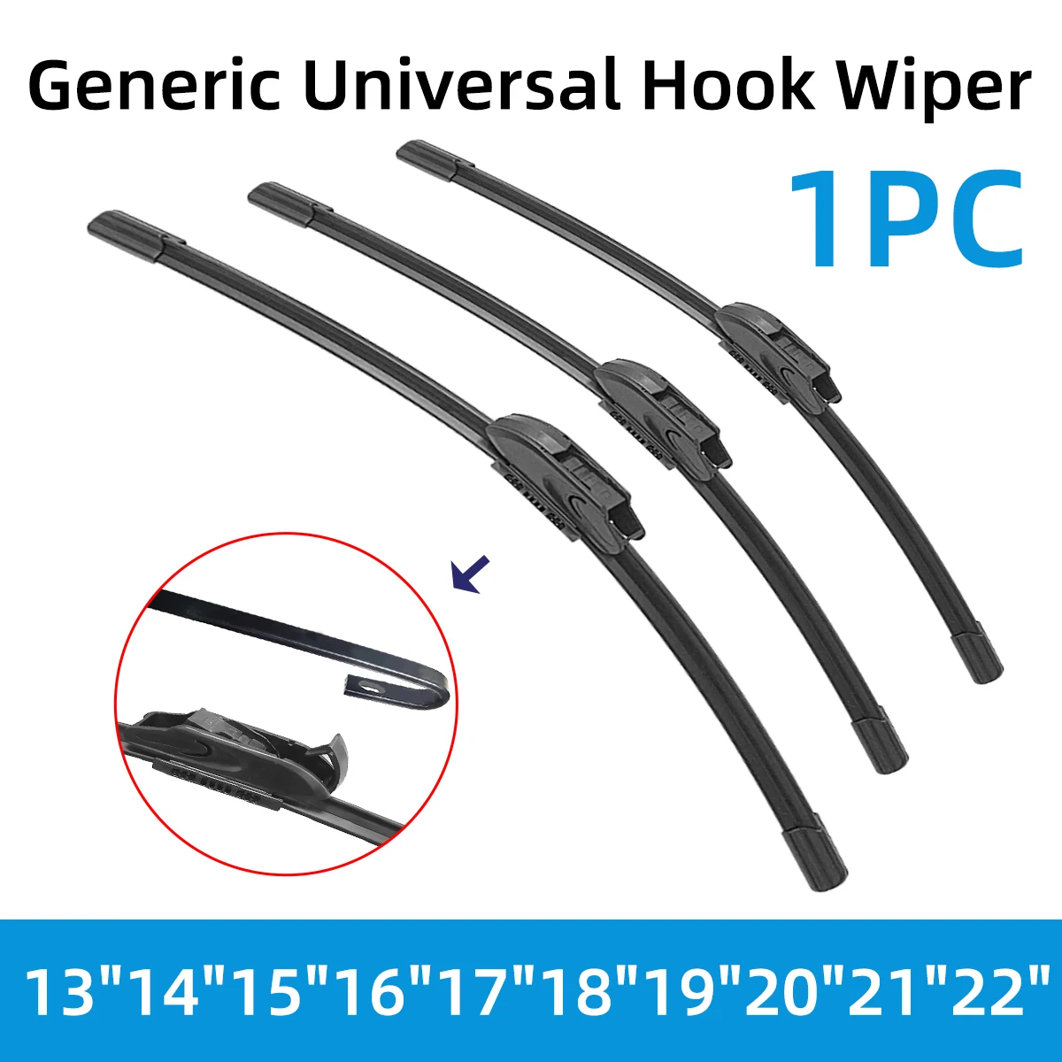 1PC New J Wiper Blades Car Windshield Wipers Natural Rubber High-Definition Silent 13inch-22inch Essential Car Accessories
1PC New J Wiper Blades Car Windshield Wipers Natural Rubber High-Definition Silent 13inch-22inch Essential Car Accessories