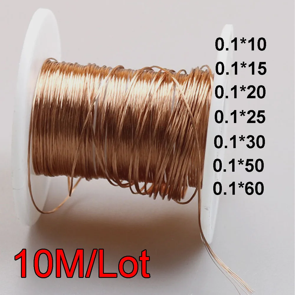 0.1x10 0.1x15 0.1x20 0.1x25 0.1x30 0.1x50 0.1x60 Strands Litz Wire Enameled Multi strand copper wire 10m/lot
0.1x10 0.1x15 0.1x20 0.1x25 0.1x30 0.1x50 0.1x60 Strands Litz Wire Enameled Multi strand copper wire 10m/lot
