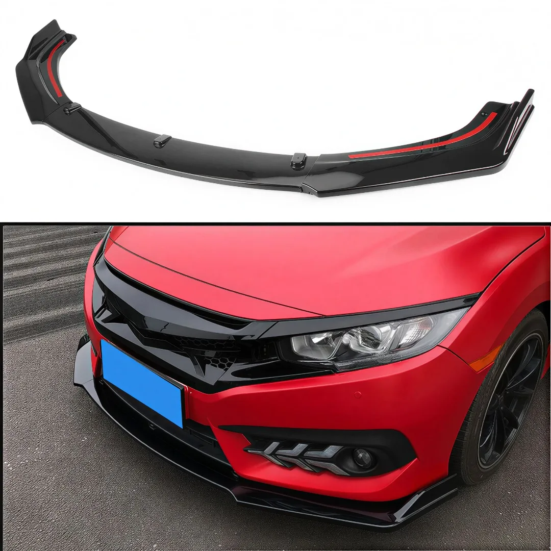Front Bbumper Lip Chin Splitter For Honda Civic 10th Gen Sedan 2016-2020 Air Dam Protector Trim Exterior Part Tuning Car Styling
Front Bbumper Lip Chin Splitter For Honda Civic 10th Gen Sedan 2016-2020 Air Dam Protector Trim Exterior Part Tuning Car Styling