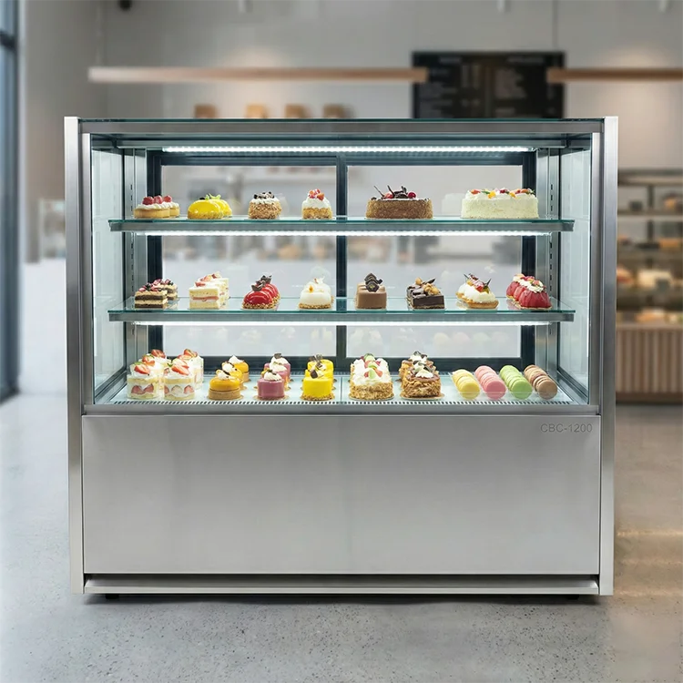 Black Finish Countertop Cake Showcase Mini Bakery Refrigerator for Bar
Black Finish Countertop Cake Showcase Mini Bakery Refrigerator for Bar