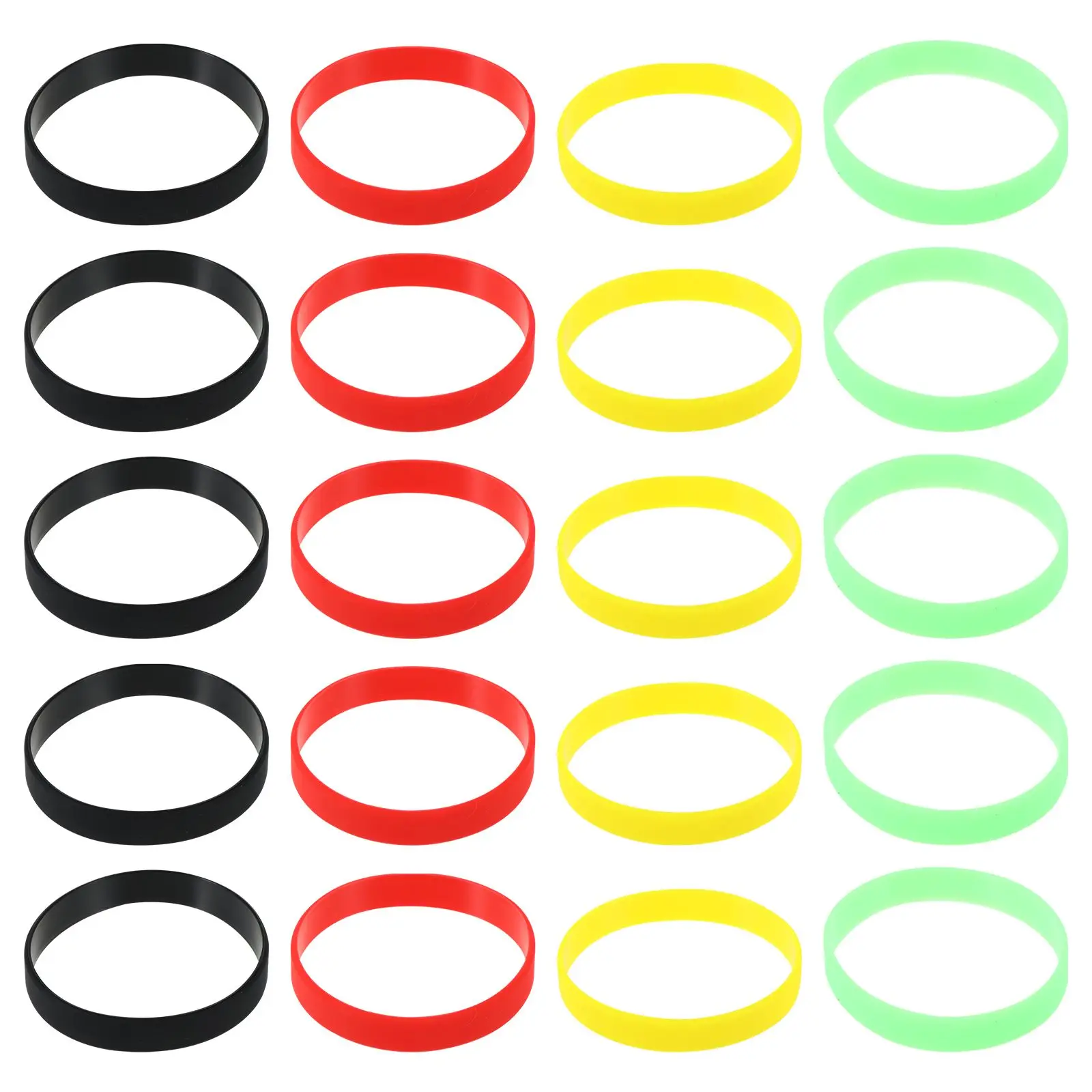 50 Pcs Rubber Bracelets Luminous Sports Wristbands Dark Jewelry Decorative Bands for Daily Use
50 Pcs Rubber Bracelets Luminous Sports Wristbands Dark Jewelry Decorative Bands for Daily Use