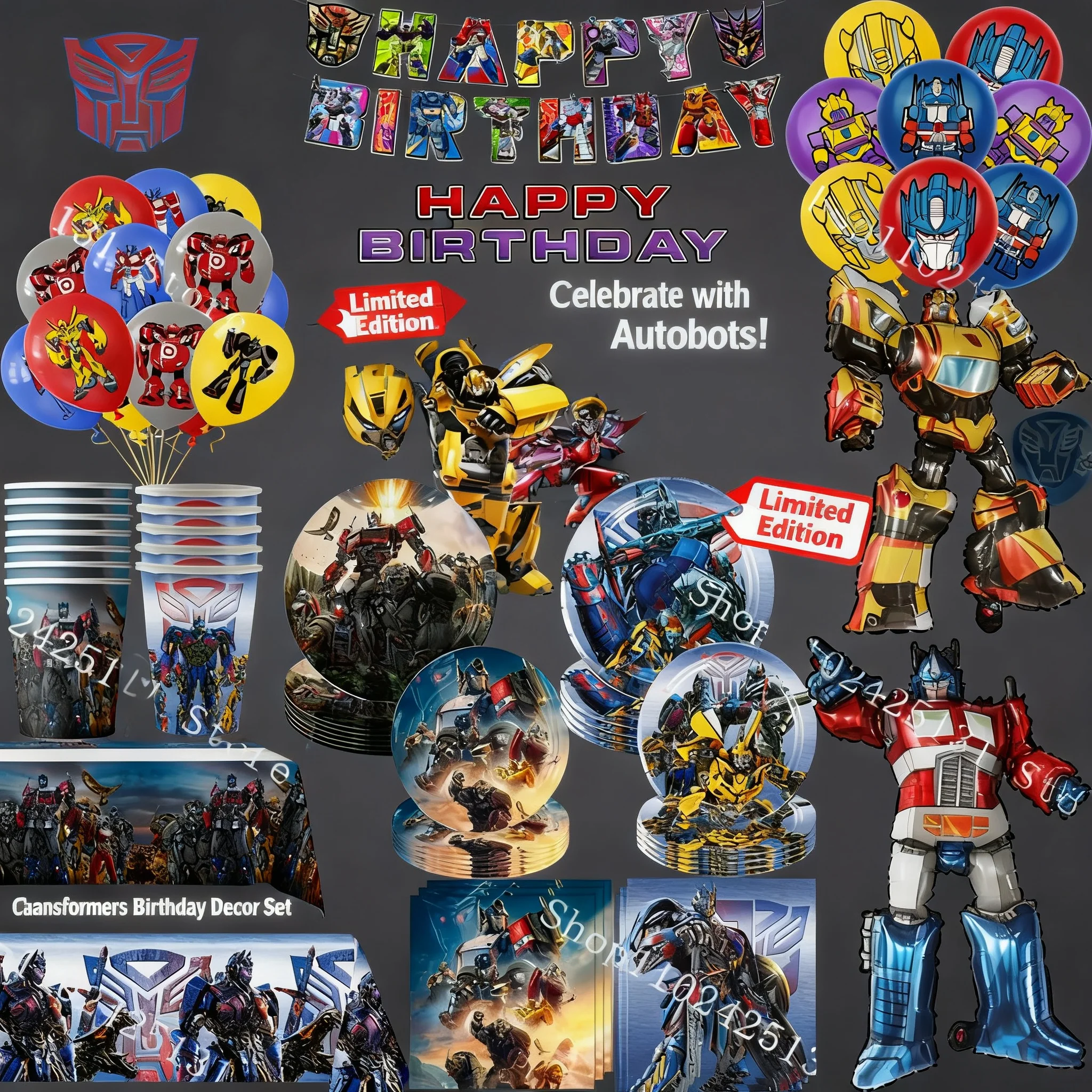 Blue Car Robot Boy Party Decoration Latex Foil Balloon Disposable Tableware Children Birthday Supplies
Blue Car Robot Boy Party Decoration Latex Foil Balloon Disposable Tableware Children Birthday Supplies