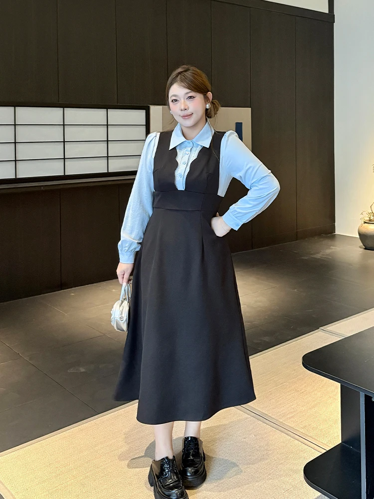 Женское платье больших размеров с эффектом двухслойности, в стиле пэчворк, винтажный дизайн, французский стиль, с высокой талией, кружевное, для стройнящего эффекта
Женское платье больших размеров с эффектом двухслойности, в стиле пэчворк, винтажный дизайн, французский стиль, с высокой талией, кружевное, для стройнящего эффекта