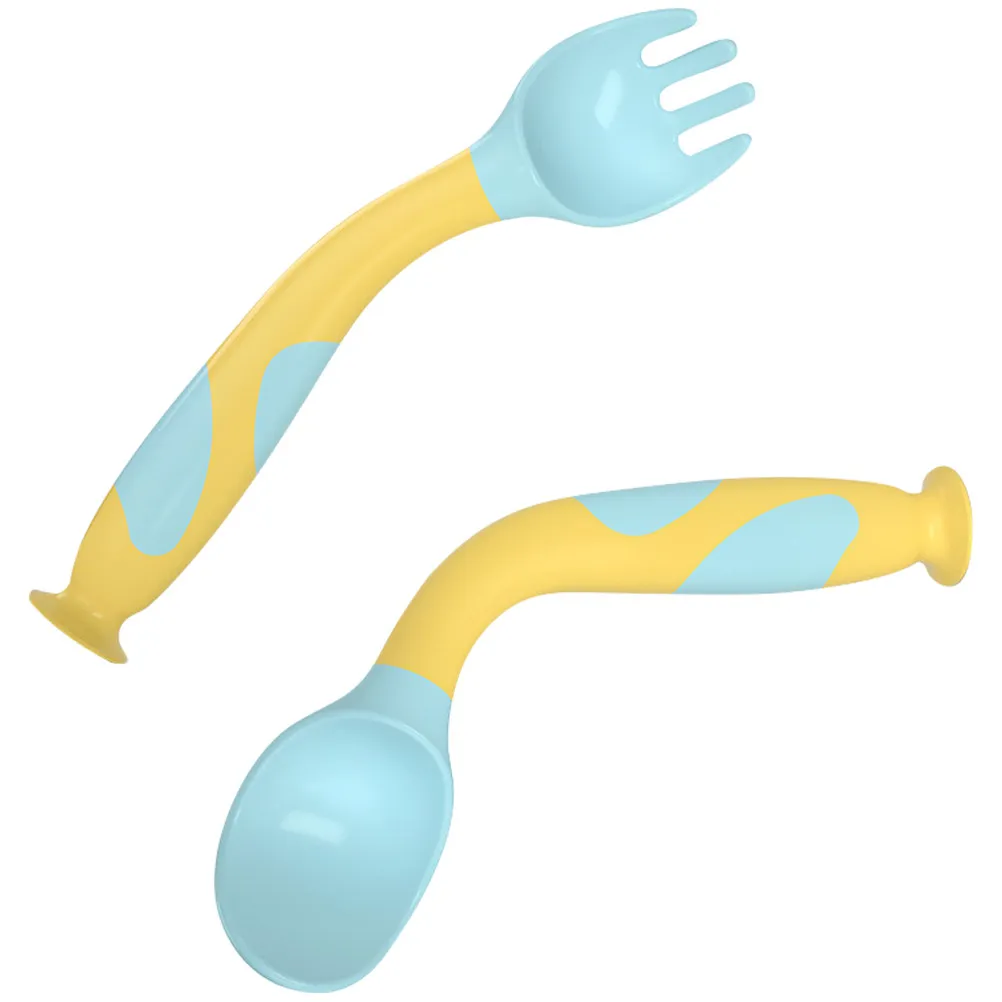1Set Baby Fork Spoon Auxiliary Food PP Safe Non Slip Anti Drop Anti Skid Handle Toddler Training Tableware Baby Fork Spoon
1Set Baby Fork Spoon Auxiliary Food PP Safe Non Slip Anti Drop Anti Skid Handle Toddler Training Tableware Baby Fork Spoon