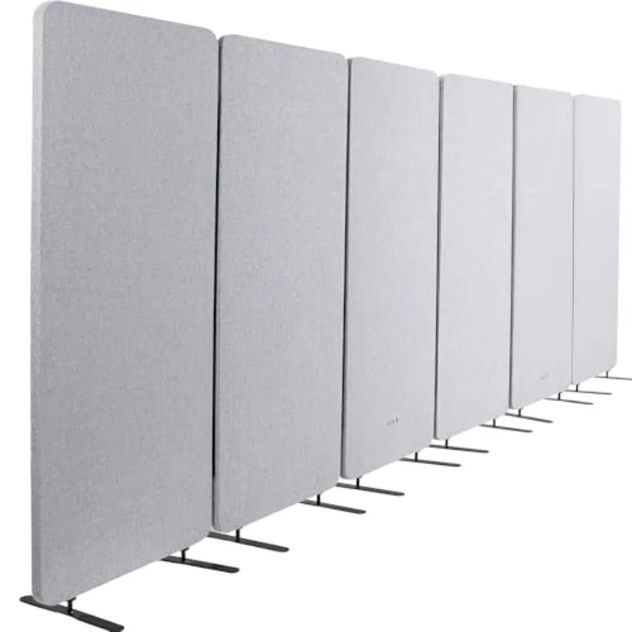 Freestanding 145 x 66 inch Privacy Panel System, Cubicle Divider, Acoustic Wall Partition, x6 24 inch Panels, Gray, PP-KIT-T145
Freestanding 145 x 66 inch Privacy Panel System, Cubicle Divider, Acoustic Wall Partition, x6 24 inch Panels, Gray, PP-KIT-T145