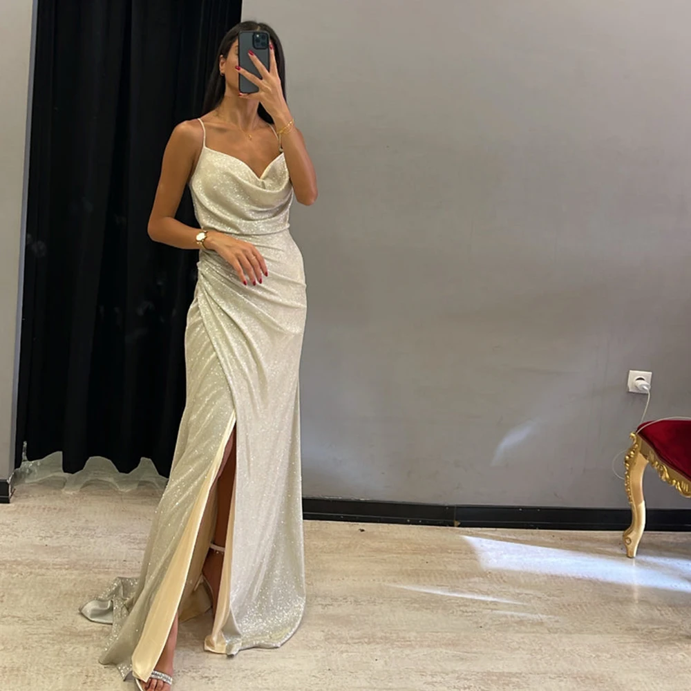 Customized Exquisite Sequined Spaghetti Straps Jersey Evening Dress Fashion Square Collar Sleeveless Straight Bridal Party
Customized Exquisite Sequined Spaghetti Straps Jersey Evening Dress Fashion Square Collar Sleeveless Straight Bridal Party
