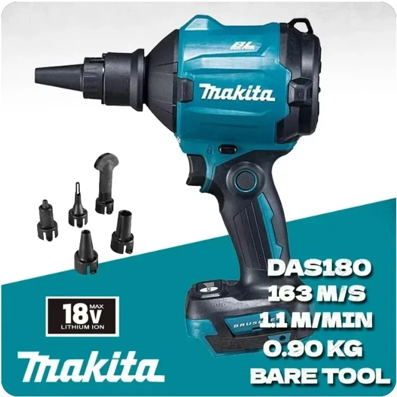 Беспроводная воздуходувка Makita DAS180 18В, многофункциональная машина для удаления пыли с насадками, пистолет для сдувания пыли, инструмент для накачивания
Беспроводная воздуходувка Makita DAS180 18В, многофункциональная машина для удаления пыли с насадками, пистолет для сдувания пыли, инструмент для накачивания