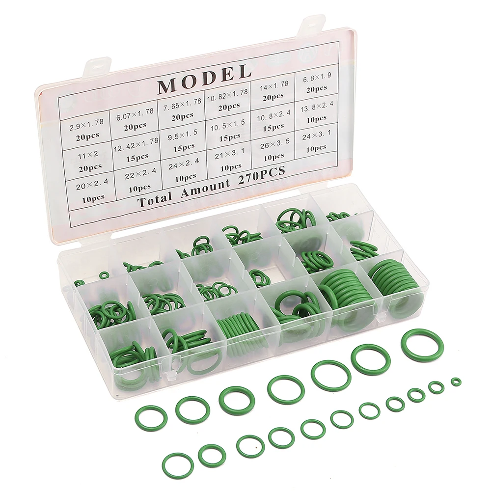 O- Purple O- Rubber O- R134A Car Airconditioning Sealing Set Rubber O- Washer with Plactics Box Kit
O- Purple O- Rubber O- R134A Car Airconditioning Sealing Set Rubber O- Washer with Plactics Box Kit