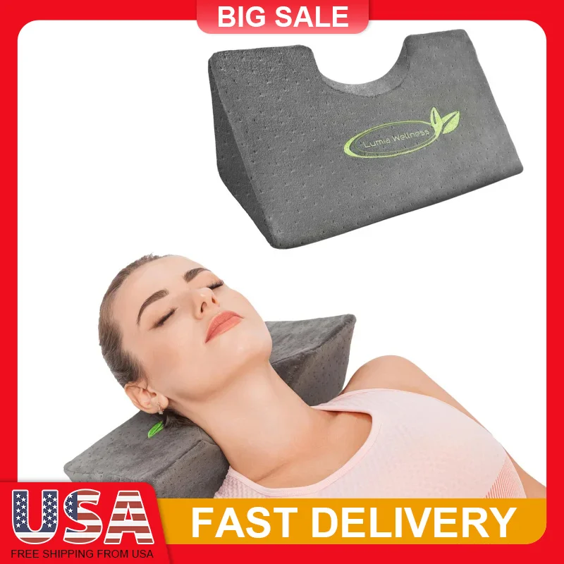 Cervical Traction Wedge Pillow TMJ & Neck Pain Relief Neck Support Pillow Stretching, Relaxation
Cervical Traction Wedge Pillow TMJ & Neck Pain Relief Neck Support Pillow Stretching, Relaxation