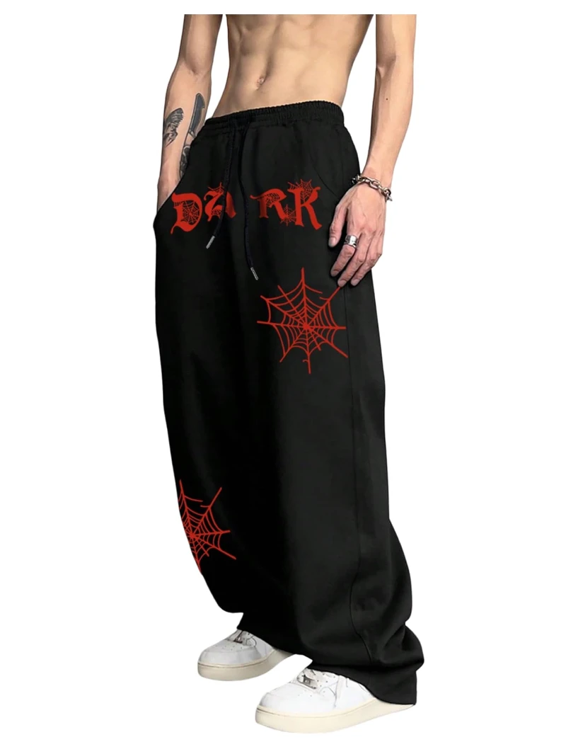 Fitness Hip Hop Harajuku Y2K Men's Y2K Graphic Baggy Sweatpants Drawstring Waist Wide Leg Jogger Pants with Pockets
Fitness Hip Hop Harajuku Y2K Men's Y2K Graphic Baggy Sweatpants Drawstring Waist Wide Leg Jogger Pants with Pockets