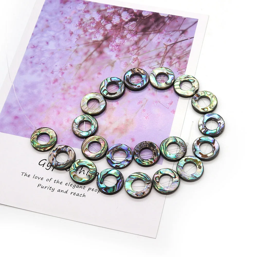 Exquisite Natural Abalone Shell Ring Beads 10-20mm Colorful Charm Fashion Jewelry DIY Necklace Earrings Bracelet Accessories
Exquisite Natural Abalone Shell Ring Beads 10-20mm Colorful Charm Fashion Jewelry DIY Necklace Earrings Bracelet Accessories