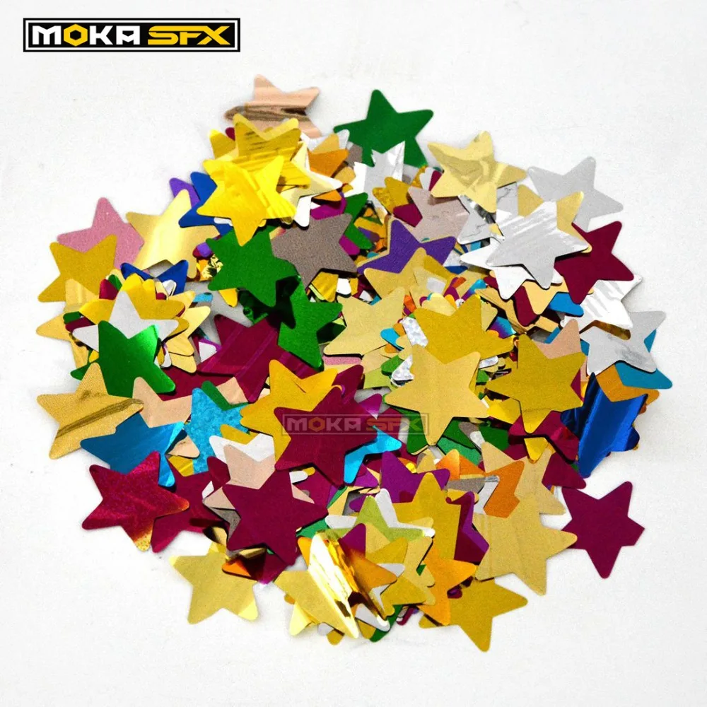 MOKA SFX 5 кг/лот, красочная ферменная фольга, бумага для конфетти, бумага, звезда для машины для конфетти, свадебное украшение для сценического эффекта
MOKA SFX 5 кг/лот, красочная ферменная фольга, бумага для конфетти, бумага, звезда для машины для конфетти, свадебное украшение для сценического эффекта