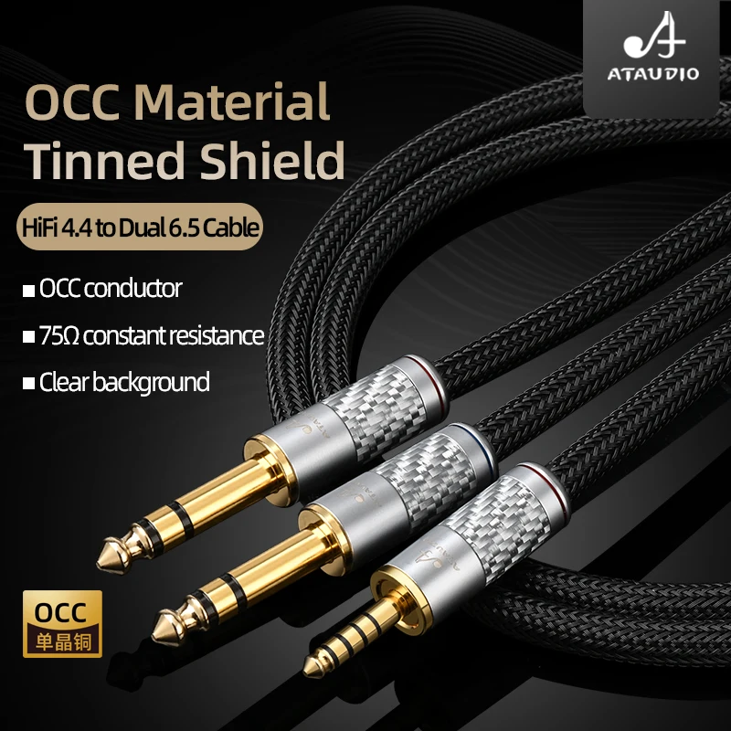 Hi-end HiFi кабель 4,4 мм-двойной 6,5 мм, Восьмиядерный волоконный позолоченный штекер 4,4 мм, Джек 6,5 мм, стандартный аудиокабель
Hi-end HiFi кабель 4,4 мм-двойной 6,5 мм, Восьмиядерный волоконный позолоченный штекер 4,4 мм, Джек 6,5 мм, стандартный аудиокабель