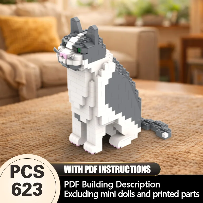 Creators Animal Series Model MOC Building Bricks British Shorthair Cat Modular Technology Gifts Holiday Assemble Children Toys
Creators Animal Series Model MOC Building Bricks British Shorthair Cat Modular Technology Gifts Holiday Assemble Children Toys